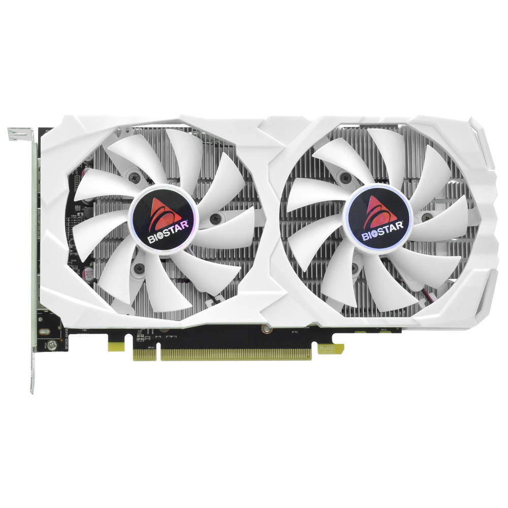 Placa de Vídeo Biostar Gaming White 8GB Radeon RX580 GDDR5 - VA5825RQ82-TBAF1-BS2