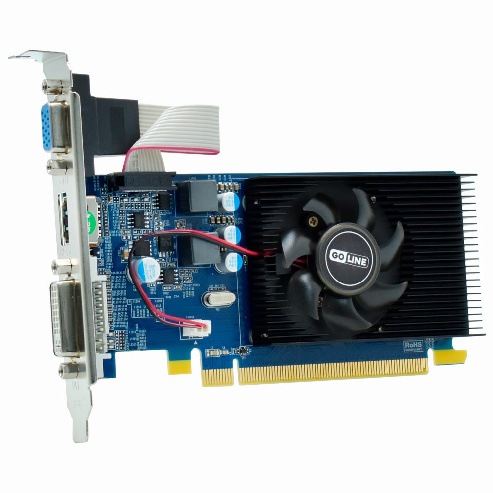 Placa de Vídeo Goline 1GB Radeon R5-230 DDR3 - GL-R5-230-1GB-D3