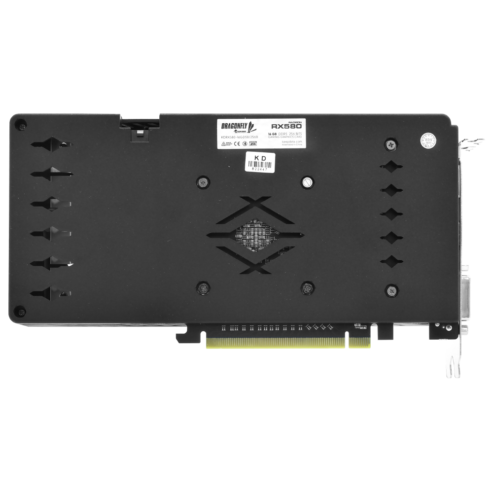 Placa de Vídeo Keepdata Dragonfly 16GB Radeon RX580 GDDR5 - KDRX580-16GD5B/256B