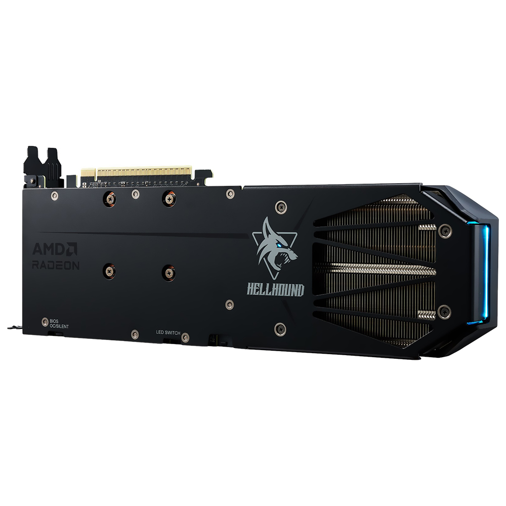 Placa de Vídeo PowerColor HellHound 16GB Radeon RX9060 XT GDDR6 - RX9060XT 16G-L/OC