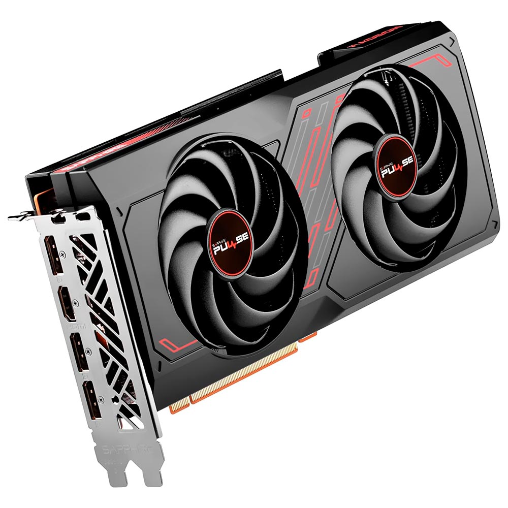 Placa de Vídeo Sapphire Gaming Pulse OC 8GB Radeon RX7600 GDDR6 - 11324-01-20G