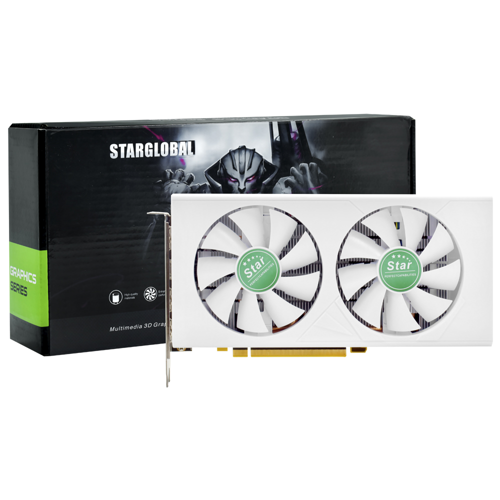 Placa de Vídeo Star White 8GB Radeon RX6600 GDDR6 - Branco (STAR-RX6600)