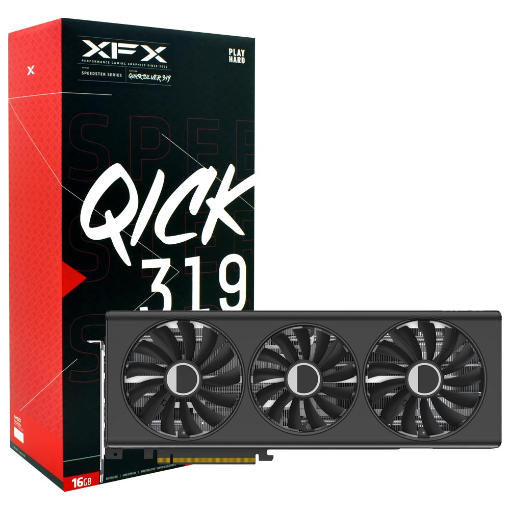 Placa de Vídeo XFX Speedster QICK 319 Core 16GB Radeon RX7800 XT GDDR6 - RX-78TQICKF9