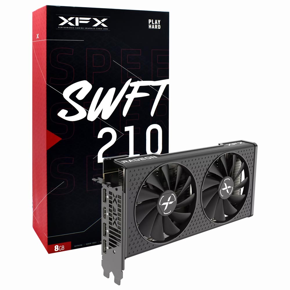 Placa de Vídeo XFX Speedster SWIFT210 8GB Radeon RX7600 GDDR6 - RX