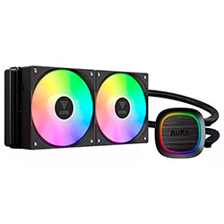 COOLER P/ PROC. GAMDIAS HYDRO AURA GL240 V2 ARGB 240MM PRETO (GARANTIA BR)
