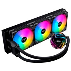 Water Cooler Aigo AT360 All In One 360MM RGB - Preto  