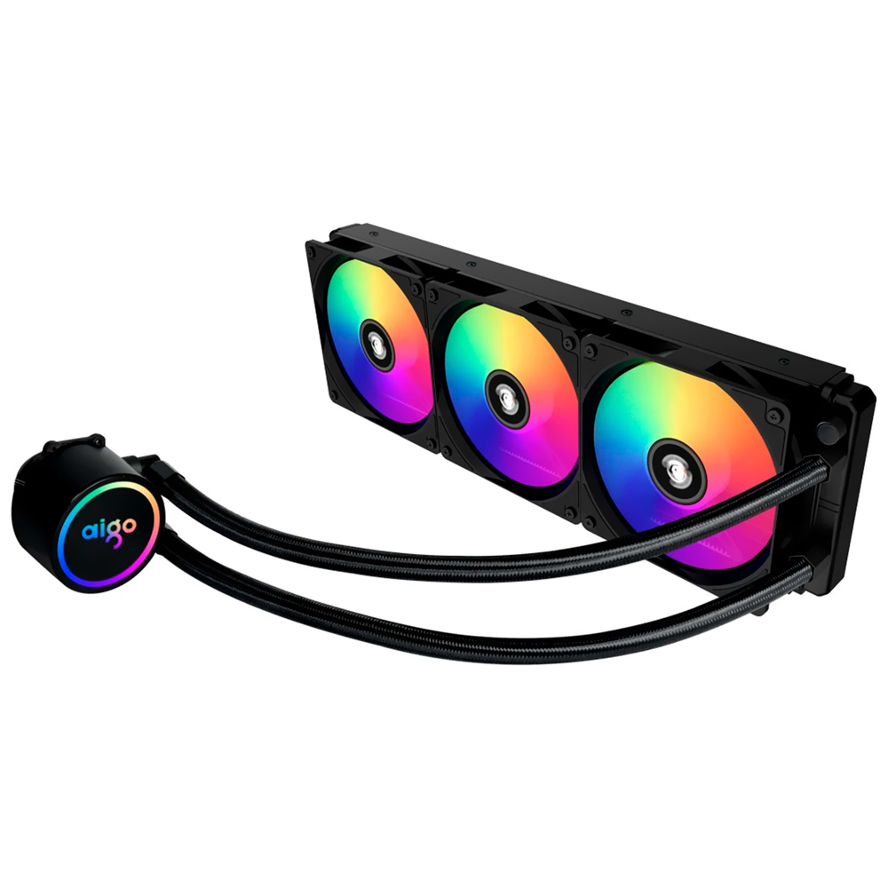 Water Cooler para Processador Aigo AC SE 360 RGB 360MM - Preto