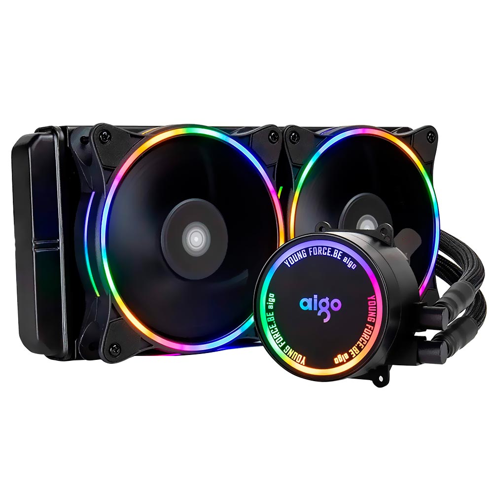Water Cooler para Processador Aigo AC240 240MM RGB no Paraguai Visão