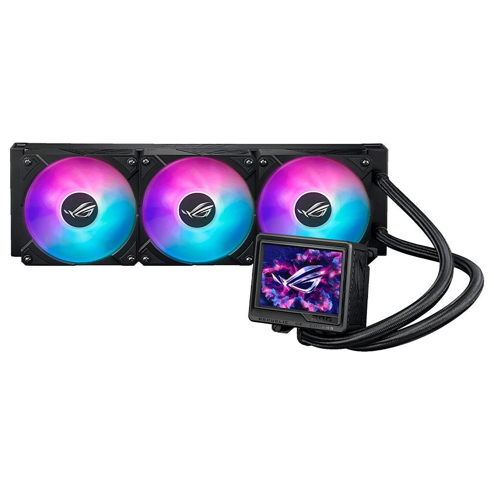 Water Cooler para Processador ASUS ROG Ryujin III 360 ARGB Extreme LCD 3.5" 360MM - Preto