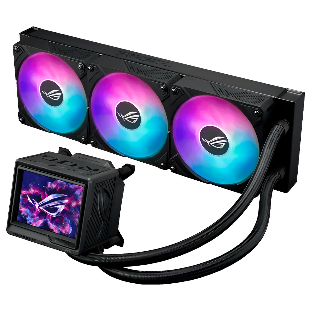 Water Cooler para Processador ASUS ROG Ryujin III 360 ARGB Extreme LCD 3.5" 360MM - Preto
