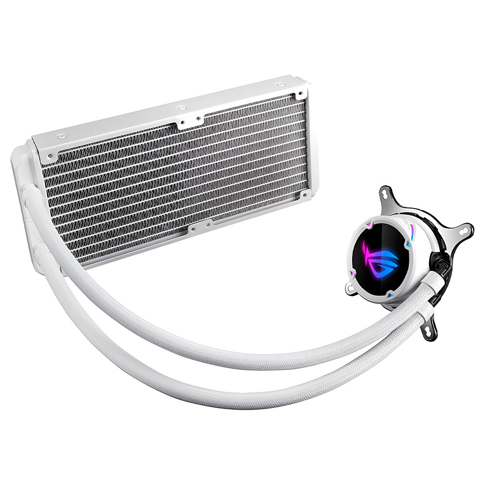 Water Cooler para Processador ASUS ROG Strix LC II 240 ARGB White Edition 240MM - Branco (90RC00E2-M0AAY4)