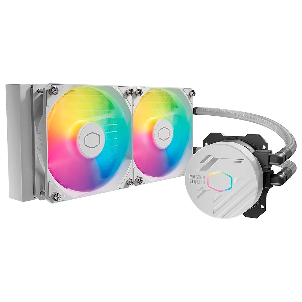Water Cooler para Processador Cooler Master MasterLiquid 240L Core White - MLW-D24M-A18PZ-RW