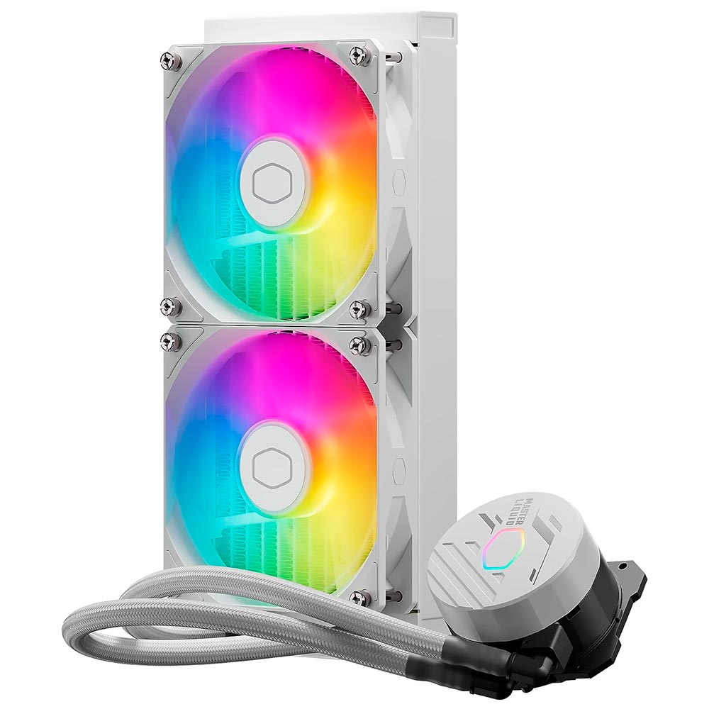 Water Cooler para Processador Cooler Master MasterLiquid 240L Core White - MLW-D24M-A18PZ-RW