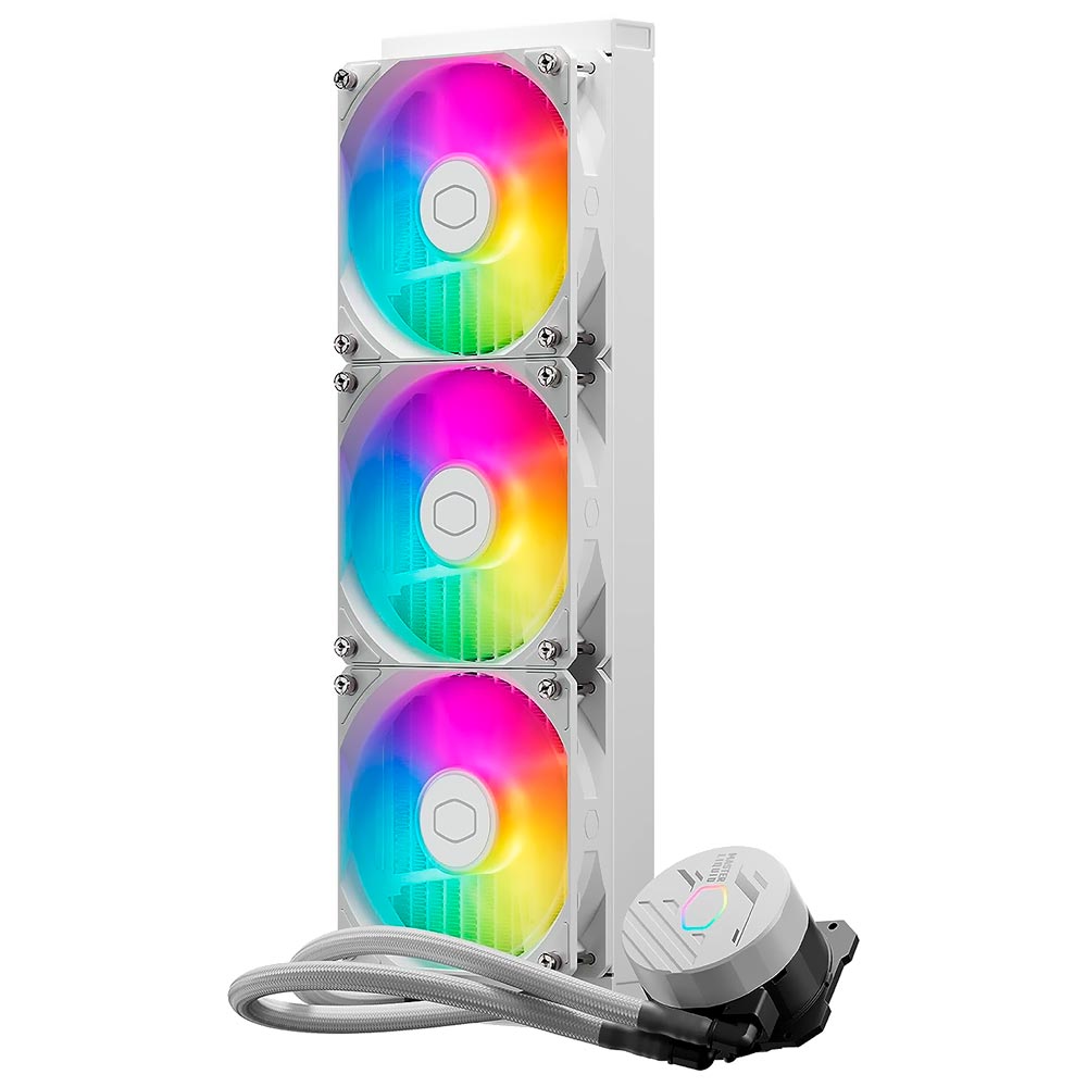 Water Cooler para Processador Cooler Master Masterliquid 360L Core White - MLW-D36M-A18PZ-RW