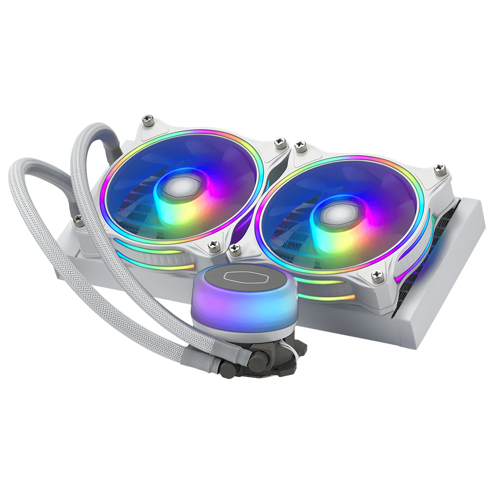 Water Cooler para Processador Cooler Master MasterLiquid ML240 Illusion White Edition RGB -MLX-D24M-A18PW-R1