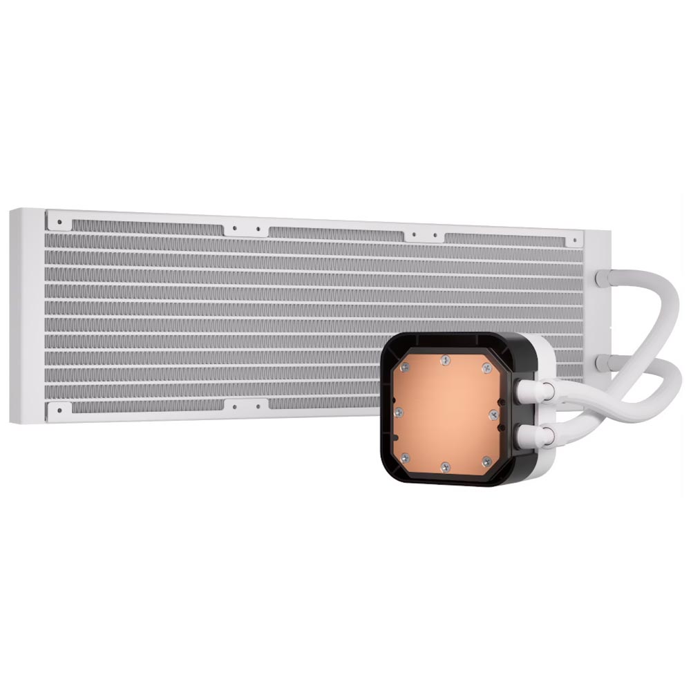 Water Cooler para Processador Corsair ICUE H150I Elite LCD XT RGB 360MM Branco - CW-9060077-WW