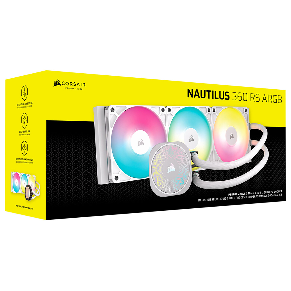 Water Cooler para Processador Corsair Nautilus 360 RS ARGB 360MM