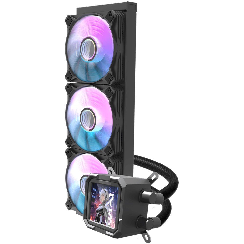 Water Cooler Para Processador darkFlash DV360S Wave Series 360MM ARGB - Branco