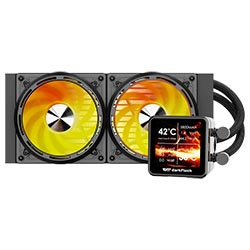 Water Cooler Para Processador darkFlash Explore Series DE240 240MM ARGB - Preto