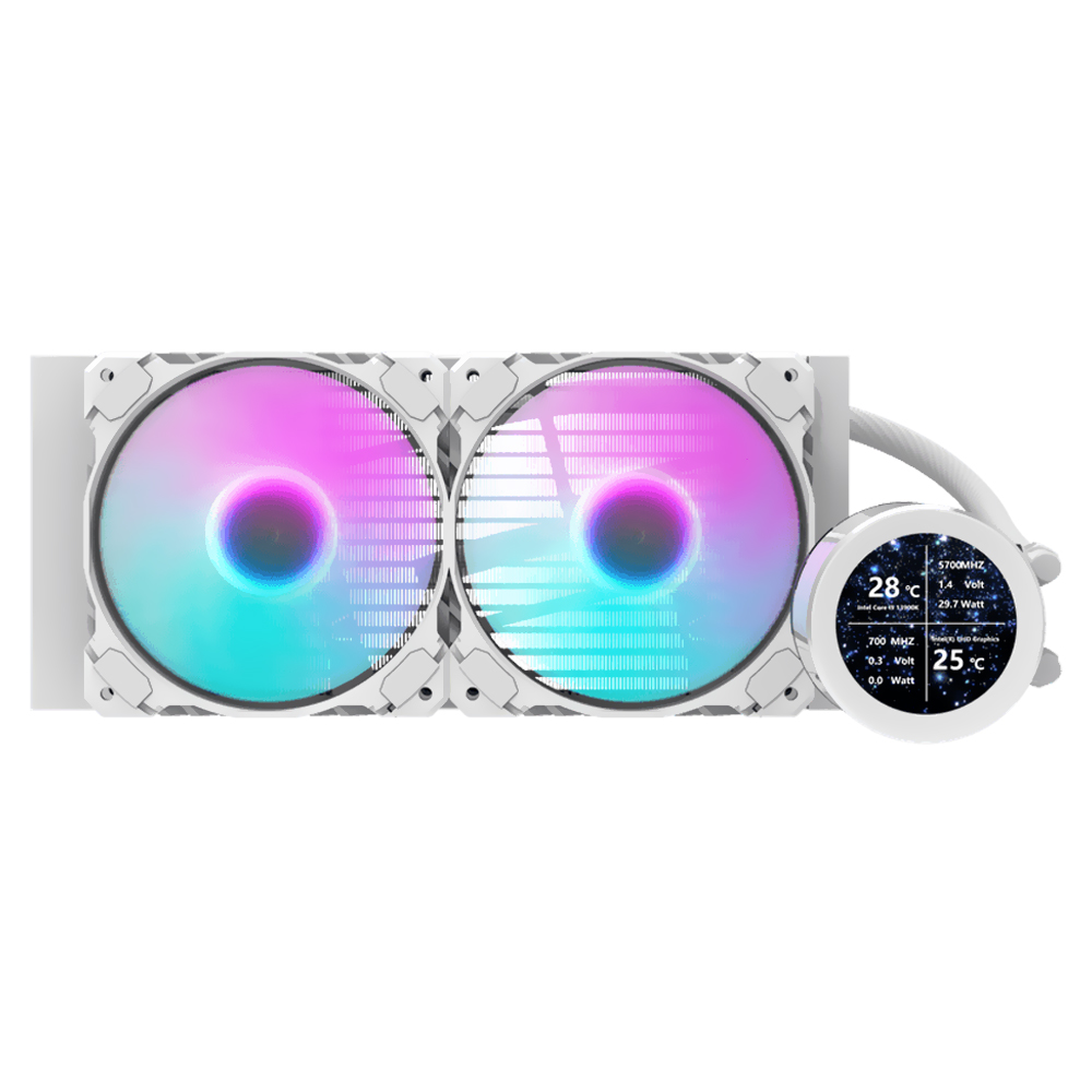 Water Cooler Para Processador darkFlash Nebula DN240D 240MM ARGB - Branco