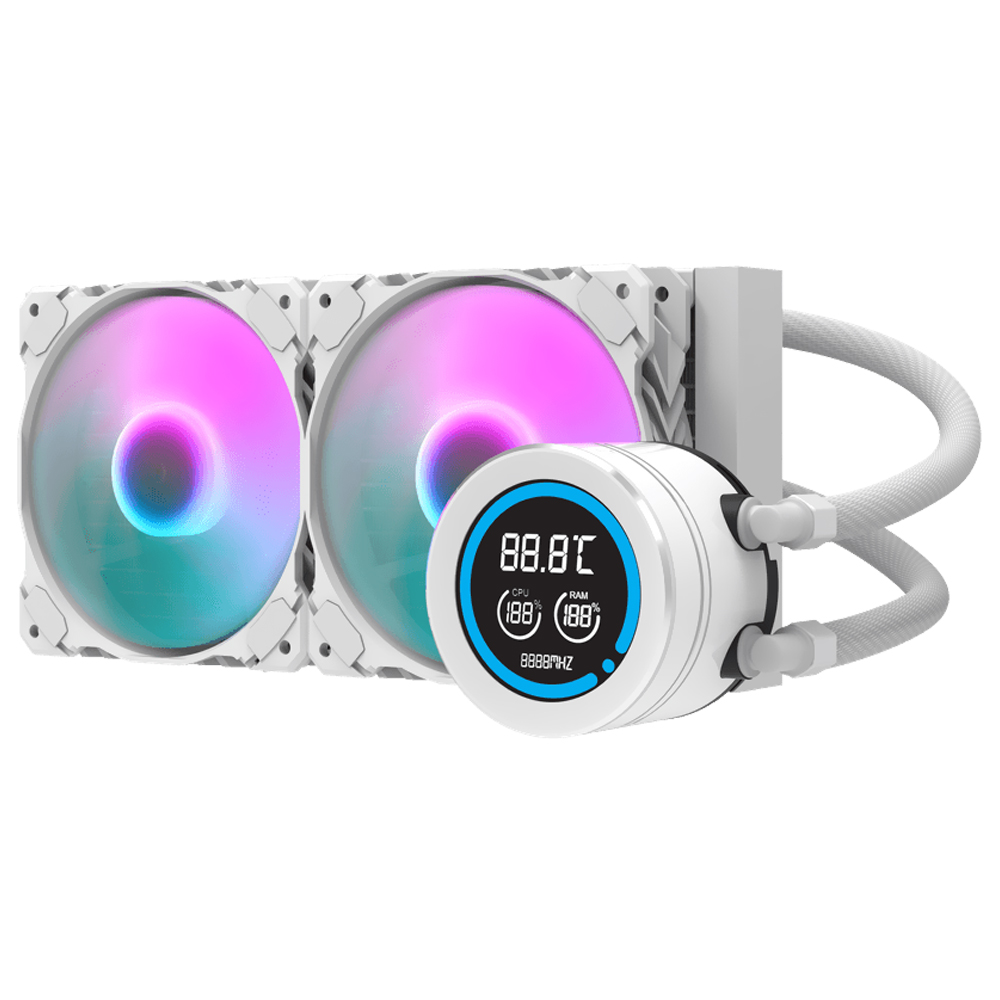 Water Cooler Para Processador darkFlash Nebula DN240D 240MM ARGB - Branco