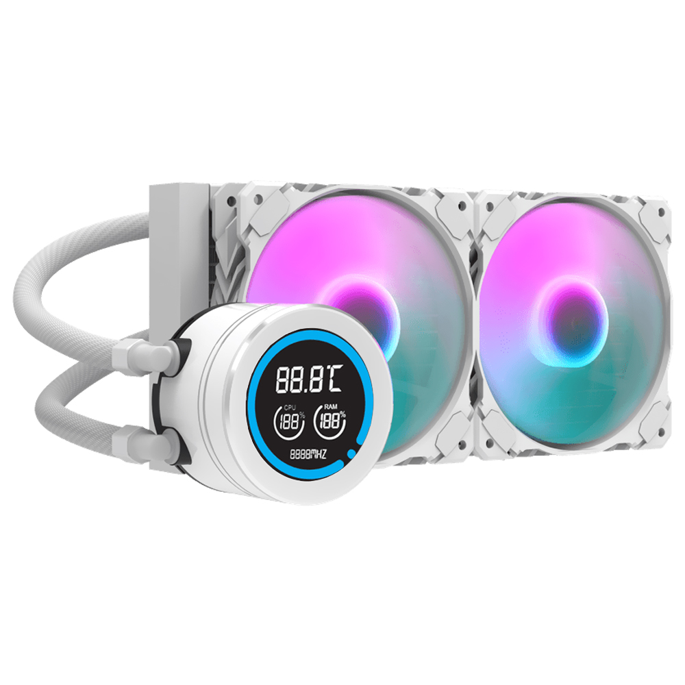 Water Cooler Para Processador darkFlash Nebula DN240D 240MM ARGB - Branco
