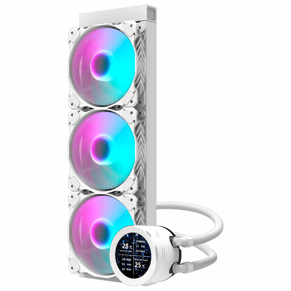 Water Cooler Para Processador darkFlash Nebula DN360S 360MM ARGB - Branco