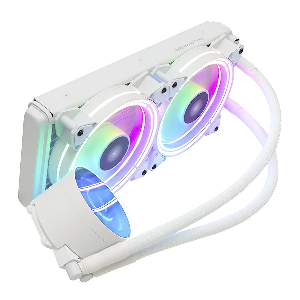 Water Cooler para Processador darkFlash Symphony TR240 HIGH 240MM RGB - Branco
