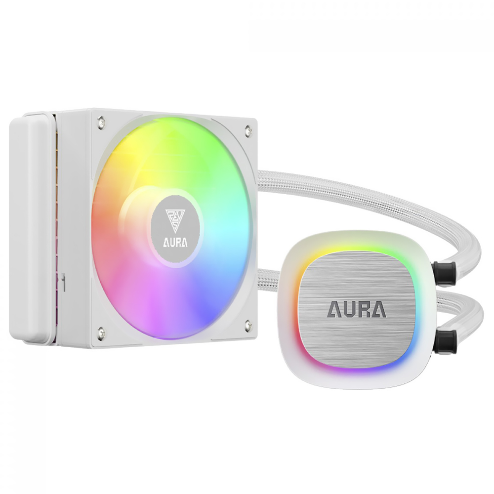 Water Cooler para Processador Gamdias Aura GL120 V2 WH ARGB 120MM - Branco