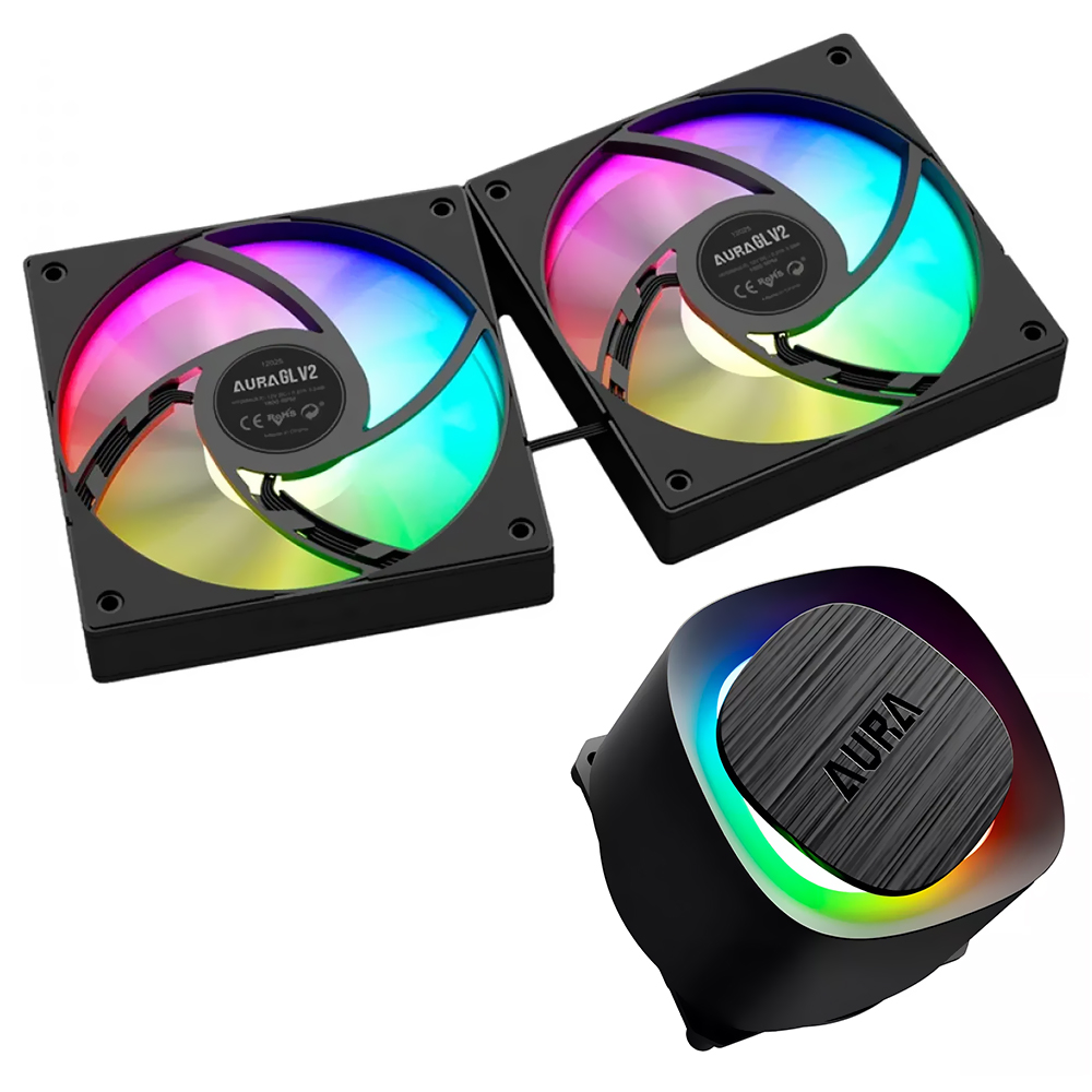 Water Cooler para Processador Gamdias Aura GL240 V2 ARGB 240MM - Preto