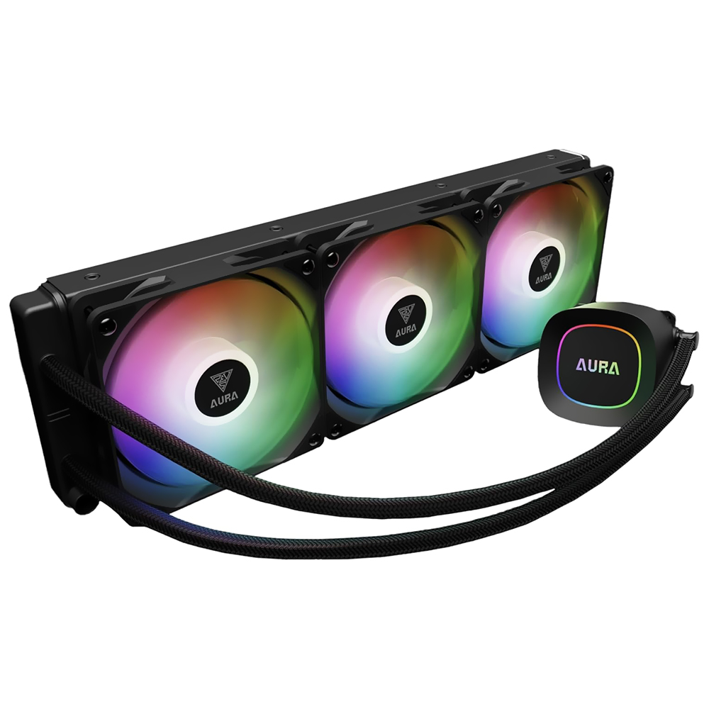 Water Cooler para Processador Gamdias Aura GL360 Lite ARGB 360MM - Preto