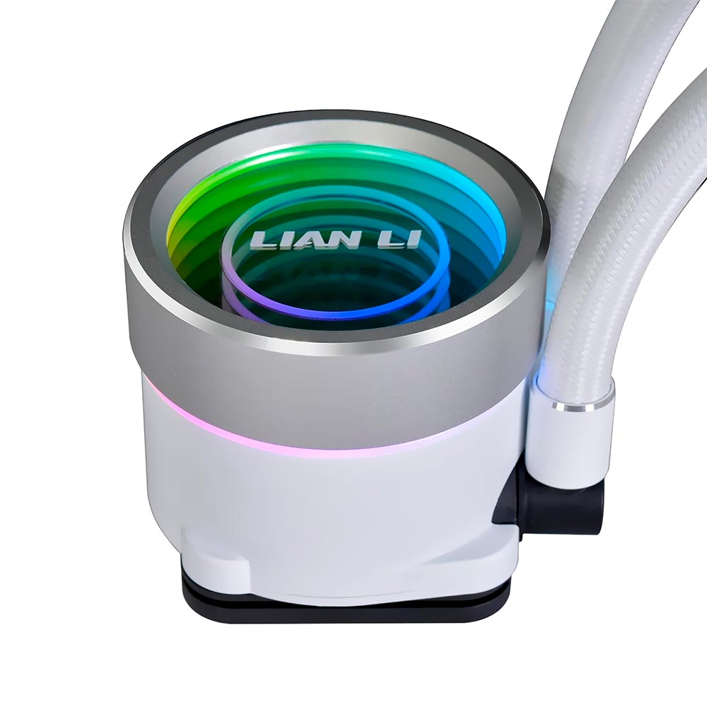 Water Cooler Para Processador Lian Li GA2T24W GA II Trinity 240MM ARGB - Branco