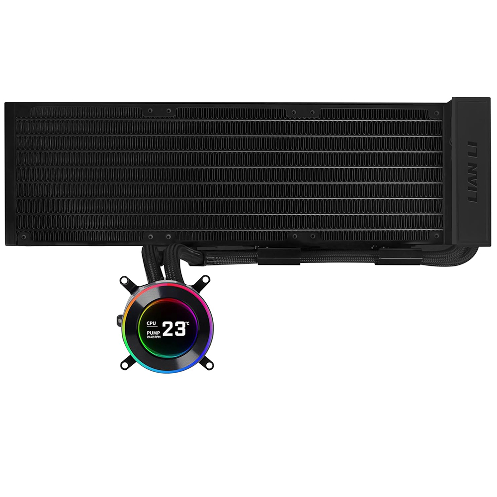 Water Cooler Para Processador Lian Li GHS2LCD36RB Hydroshift II LCD-C 360CL 360MM - Preto