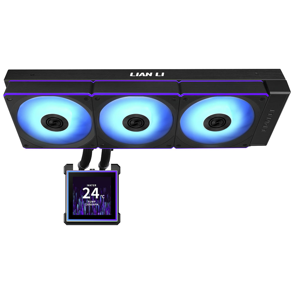 Water Cooler Para Processador Lian Li GHS2LCDS36CB Hydroshift II LCD-S 360CL 360MM - Preto