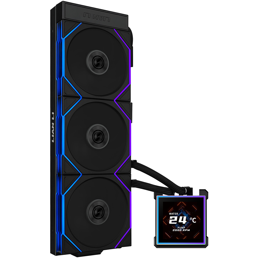 Water Cooler Para Processador Lian Li GHS2LCDS36TB Hydroshift II LCD-S 360TL 360MM - Preto