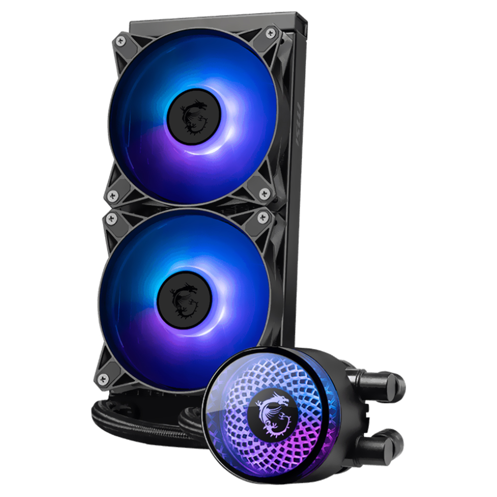 Water Cooler para Processador MSI Mag Coreliquid A12 240 Intel 1700-1851 AMD AM5-AM4 ARGB 240MM - Preto