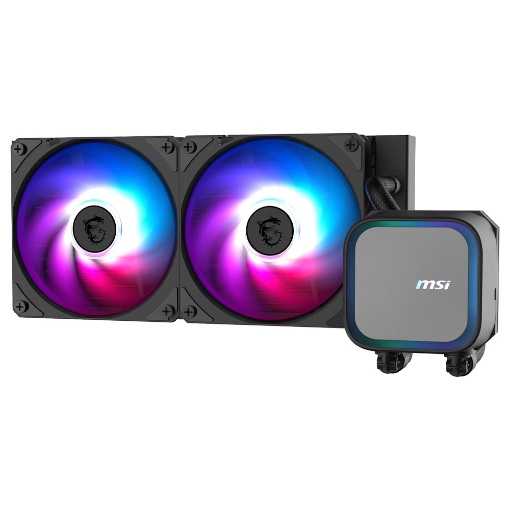 Water Cooler para Processador MSI Mag Coreliquid A13 240 Intel 1150-1851 AMD AM5-AM4 240MM - Preto