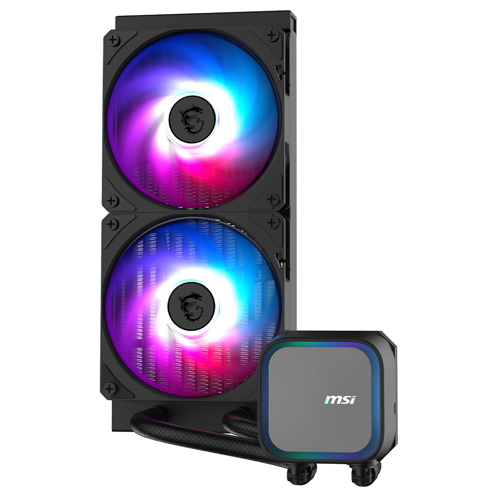 Water Cooler para Processador MSI Mag Coreliquid A13 240 Intel 1150-1851 AMD AM5-AM4 240MM - Preto