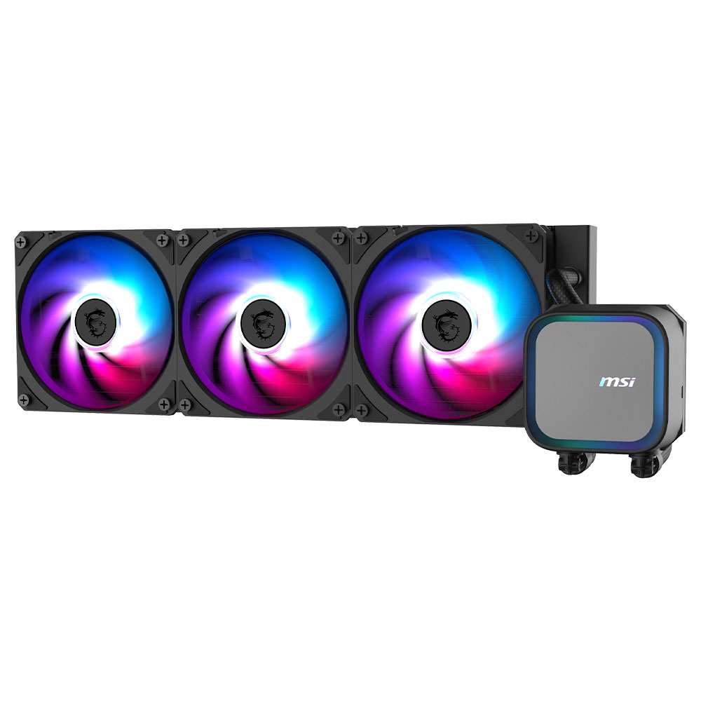 Water Cooler para Processador MSI Mag Coreliquid A13 360 Intel 1150-1851 AMD AM5-AM4 ARGB 360MM - Preto