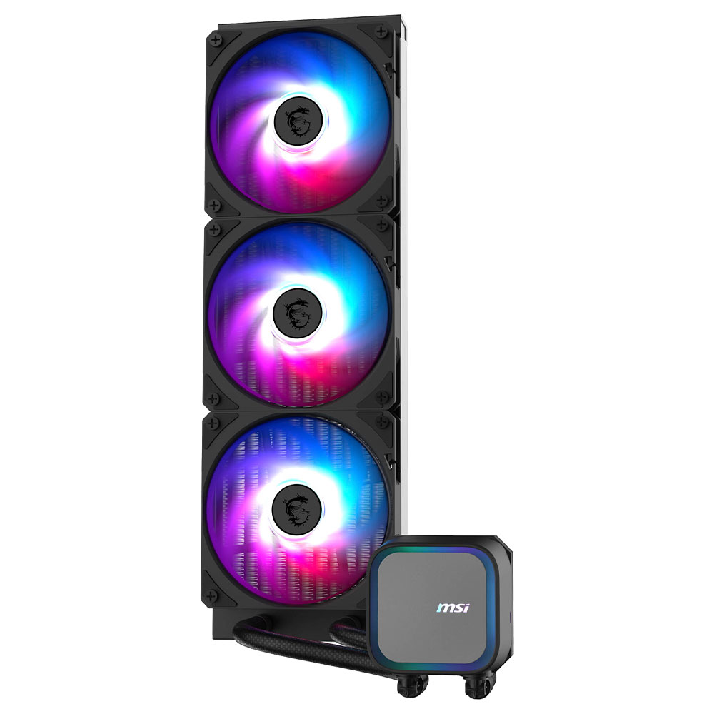 Water Cooler para Processador MSI Mag Coreliquid A13 360 Intel 1150-1851 AMD AM5-AM4 ARGB 360MM - Preto
