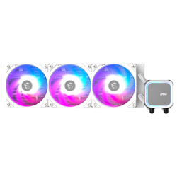 Water Cooler para Processador MSI Mag Coreliquid A13 360 White Intel 1150-1851 AMD AM5-AM4 ARGB 360MM - Branco