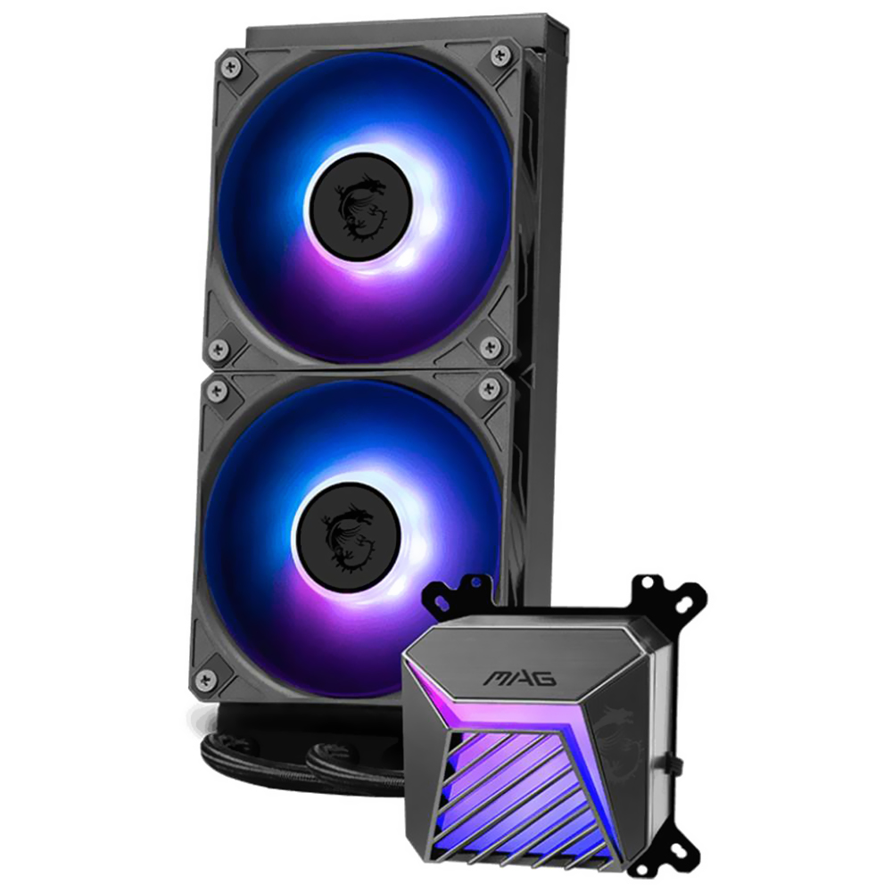 Water Cooler para Processador MSI Mag CoreLiquid A15 240 ARGB 240MM - Preto