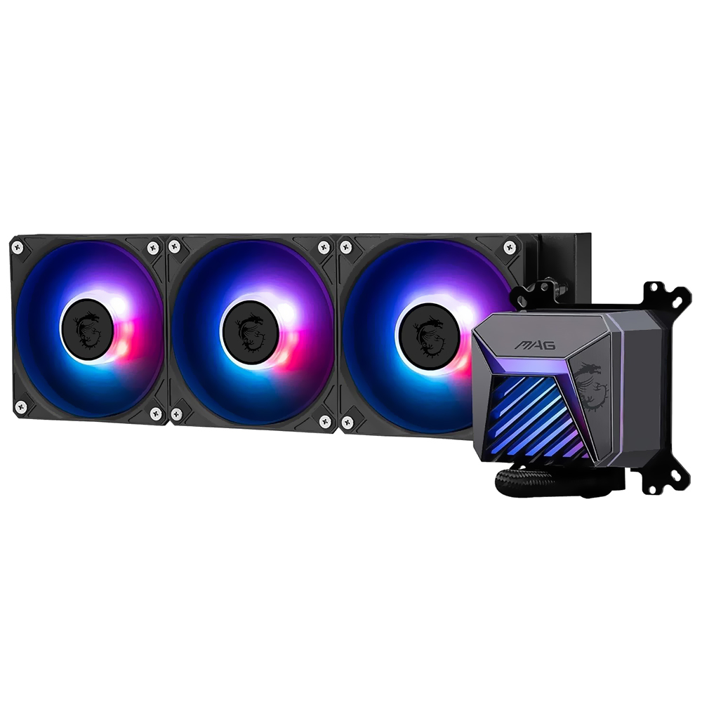 Water Cooler para Processador MSI Mag CoreLiquid A15 360 ARGB 360MM - Preto