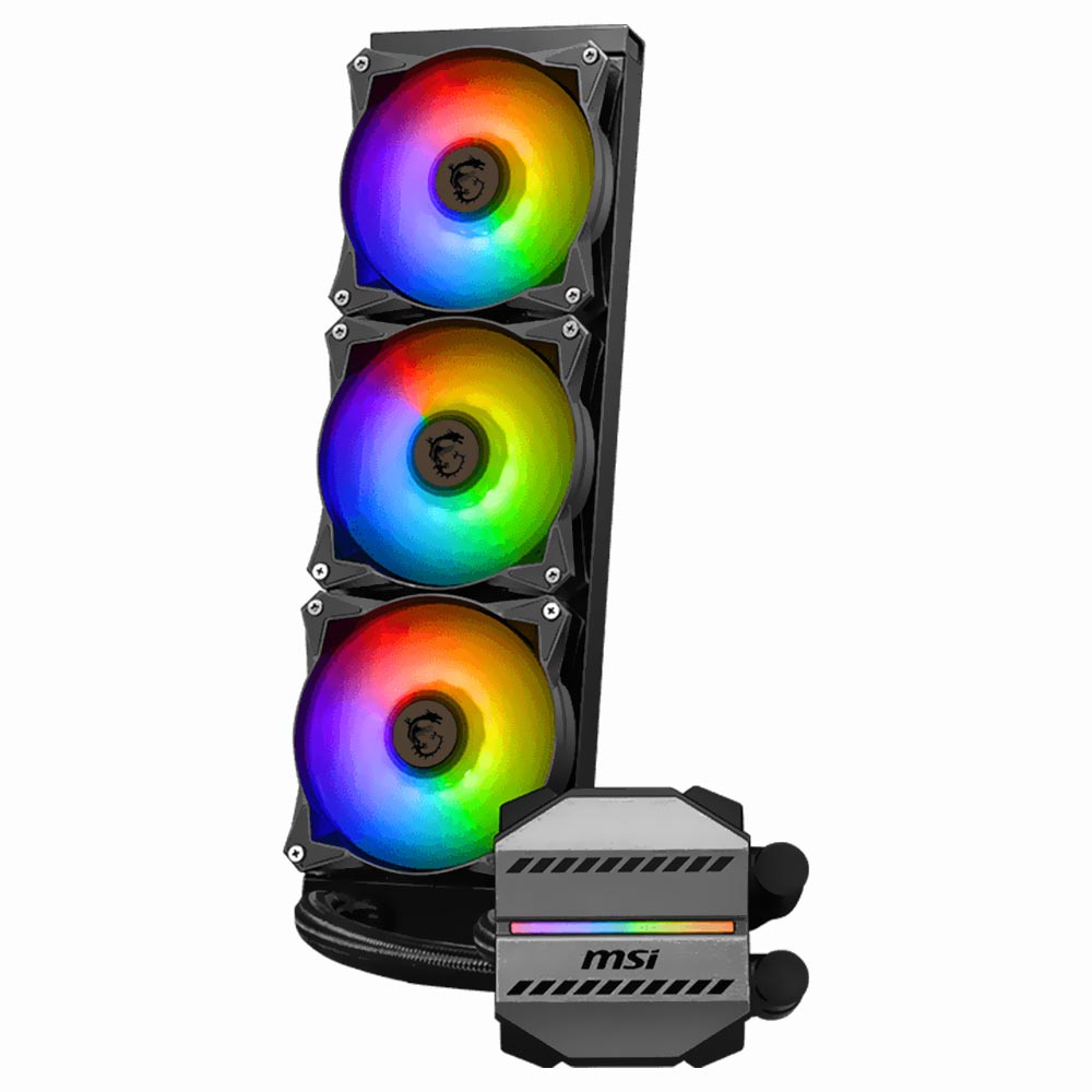 Water Cooler para Processador MSI Mag Coreliquid M360 Intel 1150-1700-2066 AMD AM5-AM4-TR4 - Preto