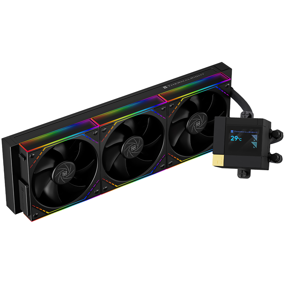 Water Cooler para Processador Thermalright Core Matrix 360 Vision ARGB Black 360MM - Preto