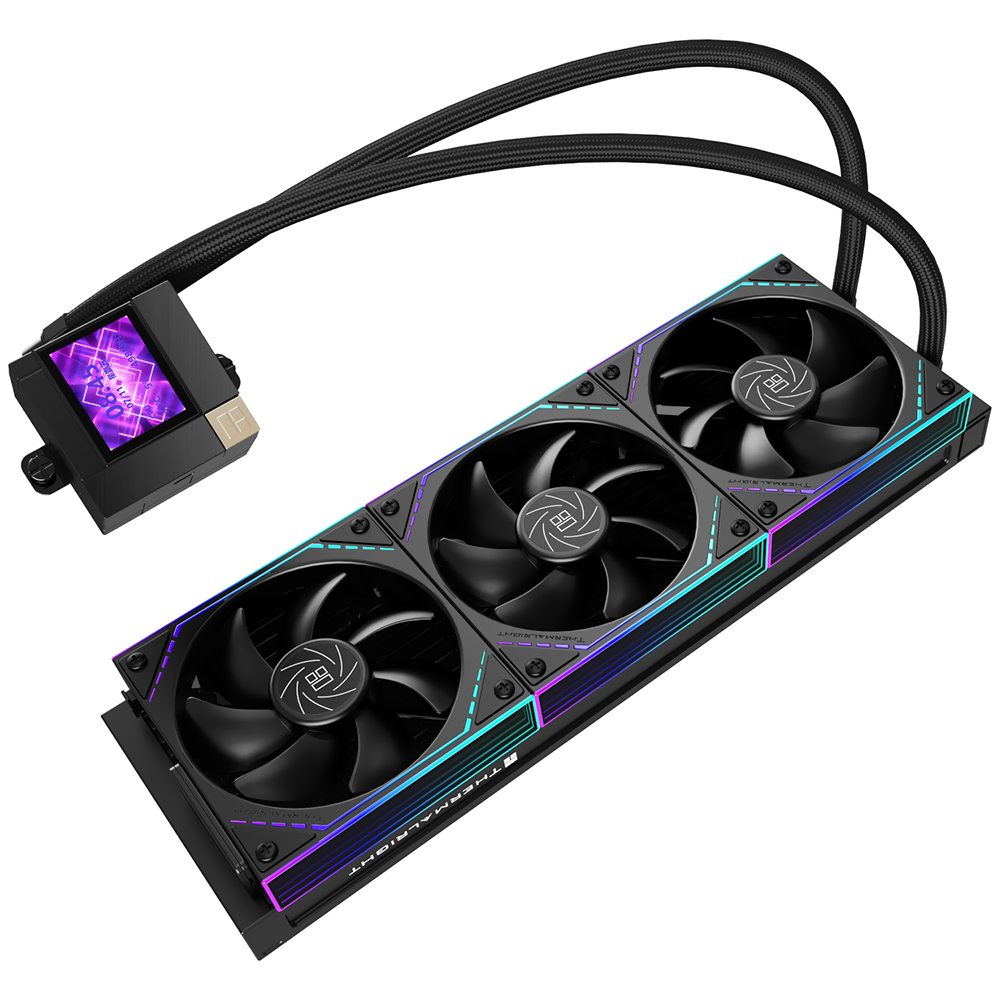 Water Cooler para Processador Thermalright Core Matrix 360 Vision ARGB Black 360MM - Preto