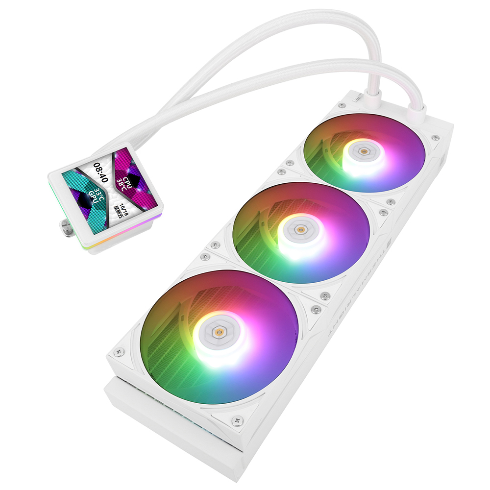 Water Cooler para Processador Thermalright Grand Vision 360 White ARGB 360MM - Branco