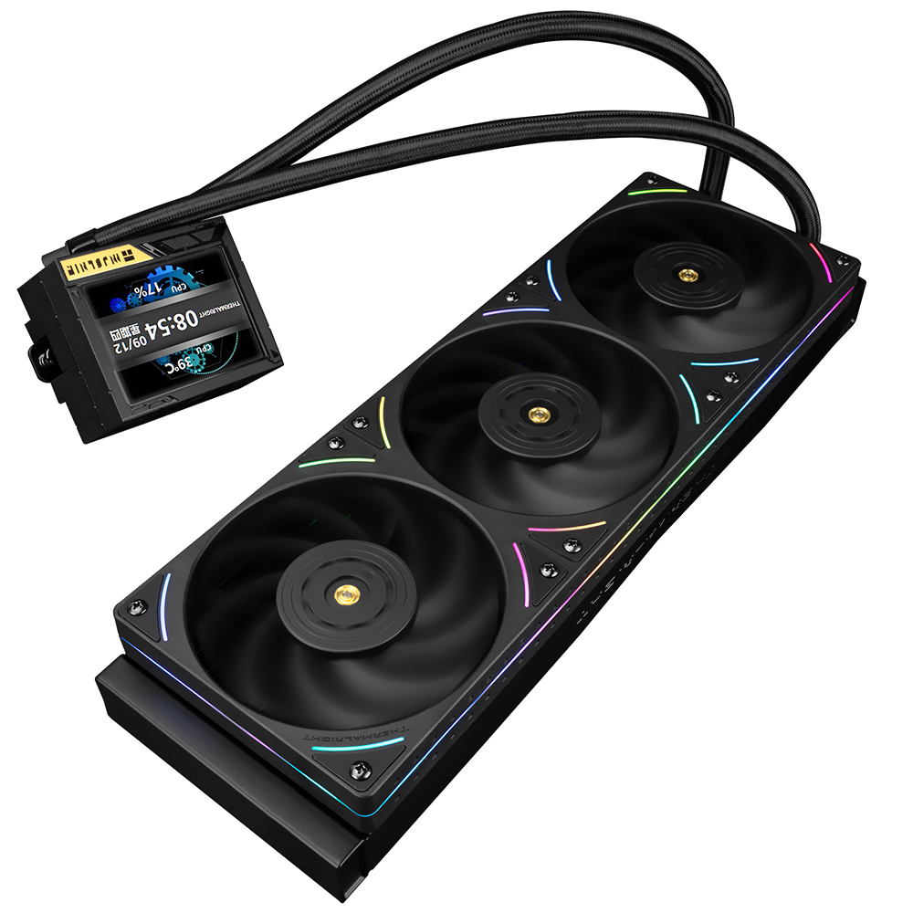 Water Cooler para Processador Thermalright Mjolnir Vision 360 UB Pro ARGB Black 360MM - Preto