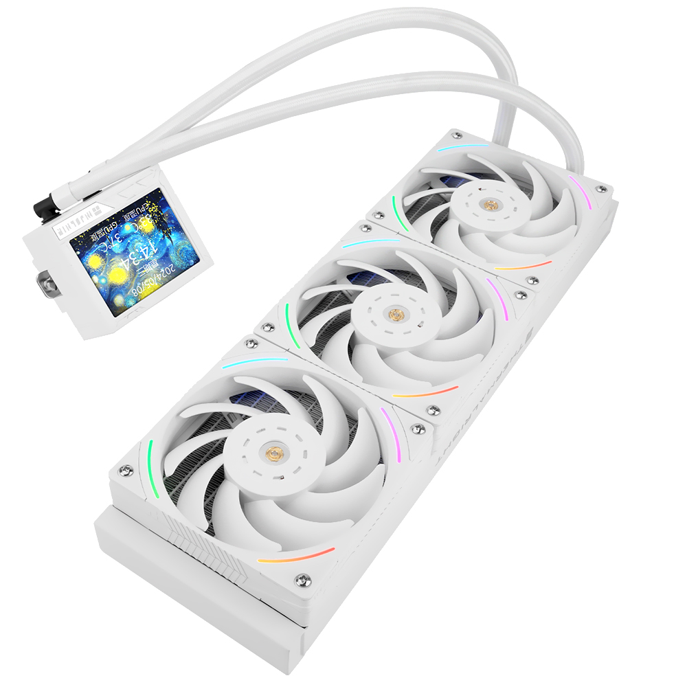 Water Cooler para Processador Thermalright Mjolnir Vision 360 UB Pro ARGB White 360MM - Branco