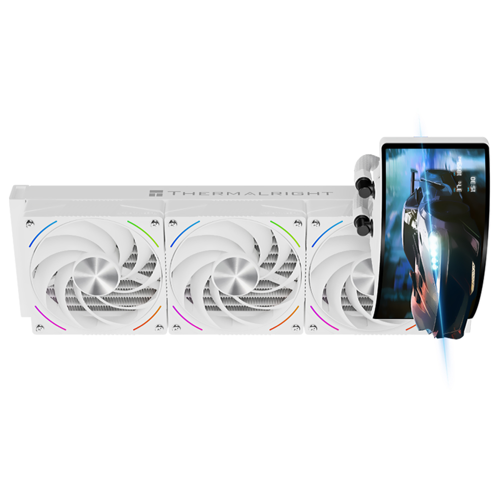 Water Cooler para Processador Thermalright Rainbow Vision 360 Turbo ARGB White 360MM - Branco